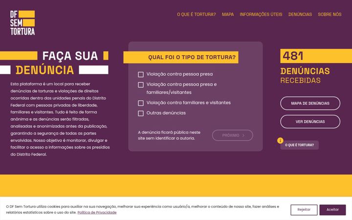 Screenshot of dfsemtortura.org