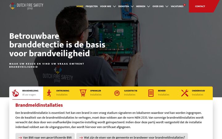Screenshot of dfsg.nl