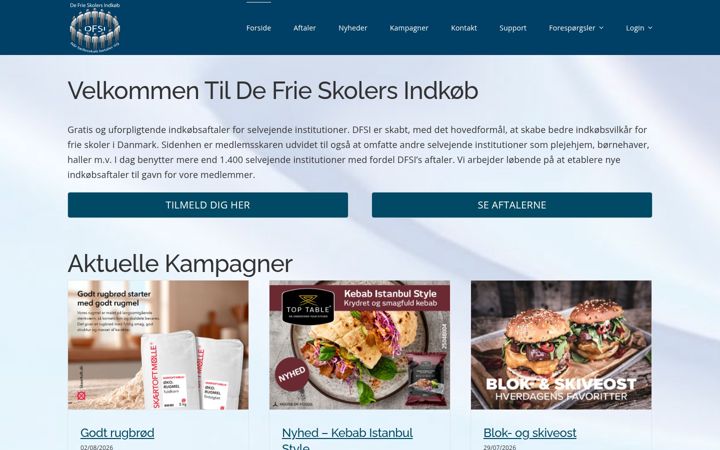 Screenshot of dfsi.dk