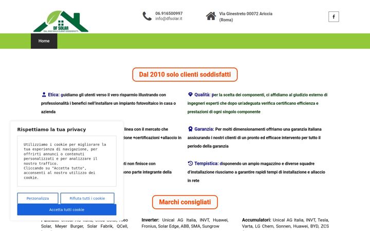 Screenshot of dfsolar.it