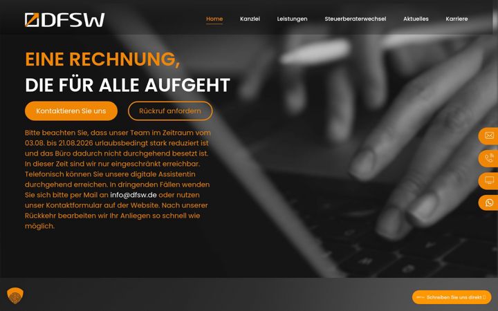 Screenshot di dfsw.de