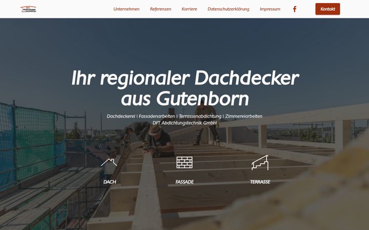 Screenshot of dft-abdichtungstechnik.de