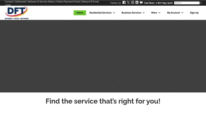 Screenshot of dftcommunications.com