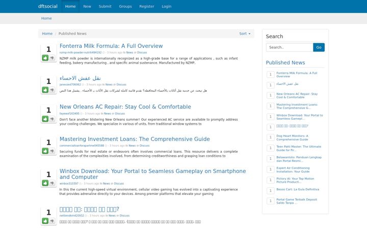 Screenshot of dftsocial.com