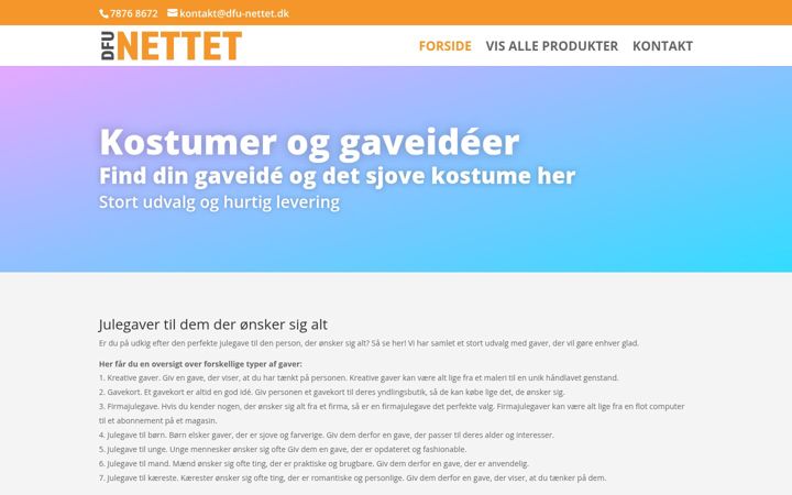 Screenshot of dfu-nettet.dk