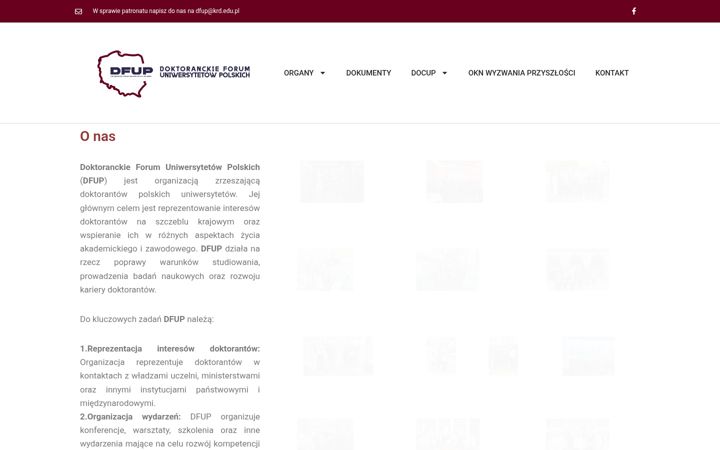 Snímek obrazovky dfup.pl