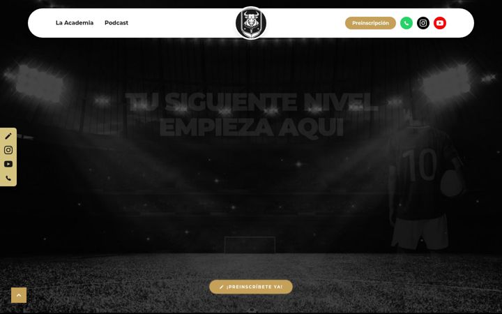 Screenshot of dfutbolacademy.com