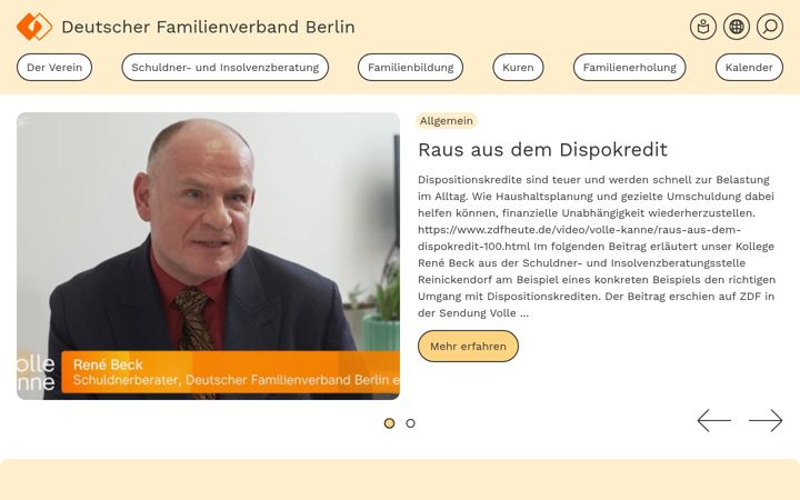 Screenshot di dfv-berlin.de