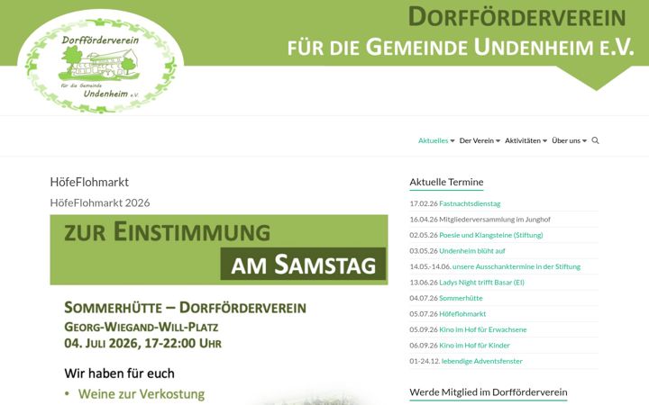 Screenshot of dfv-undenheim.de