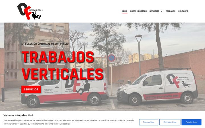 Screenshot of dfverticales.com