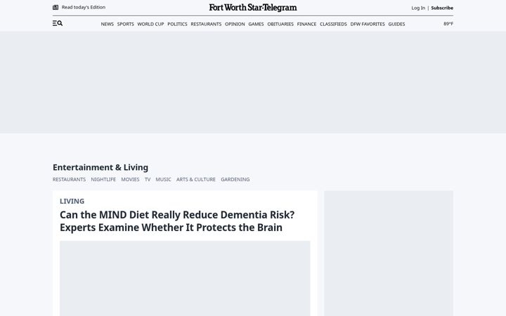 Screenshot of dfw.com