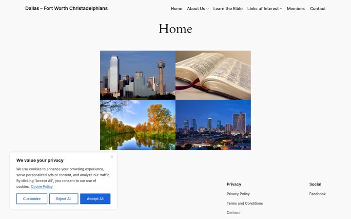 Zrzut ekranu dfwchristadelphians.net