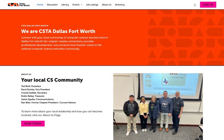 Screenshot of dfwcsta.com