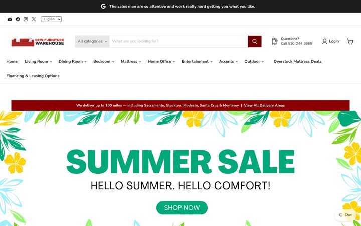 Screenshot of dfwfurn.com