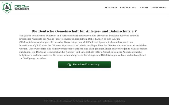 Ekrano kopija dg-ad.de