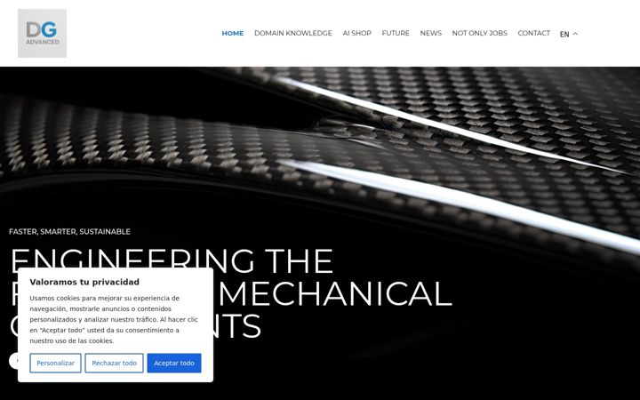 Screenshot of dg-advanced.com