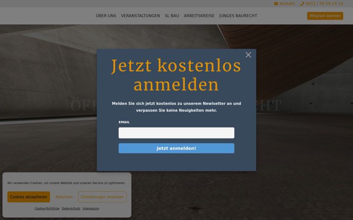 Screenshot of dg-baurecht.de