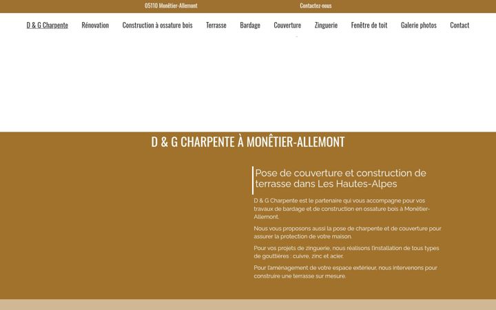 Captura de ecrã de dg-charpente05.fr