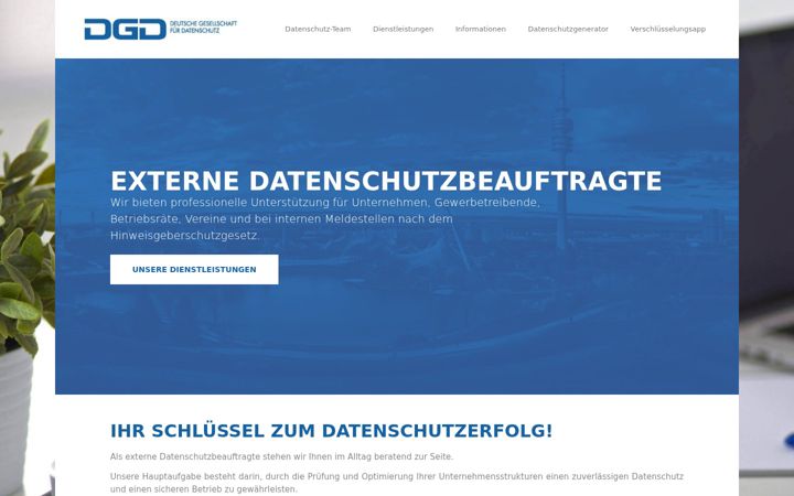 Ekrānuzņēmums no dg-datenschutz.de