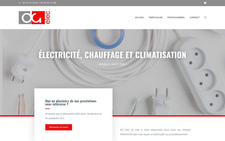 Screenshot of dg-elec.fr