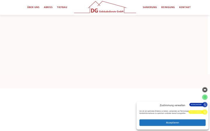 Ekrano kopija dg-gebaeudedienste.de