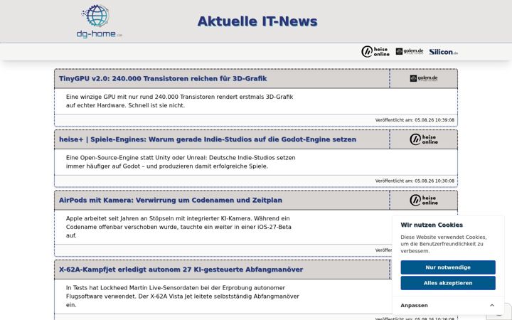 Screenshot of dg-home.de
