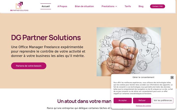 Screenshot of dg-partnersolutions.fr