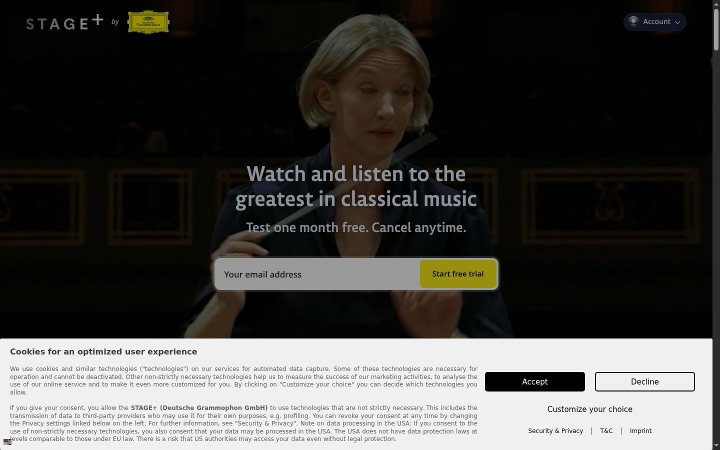 Screenshot tal-banner tal-kunsens muri qabel kwalunkwe interazzjoni