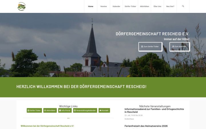Ekrano kopija dg-rescheid.de