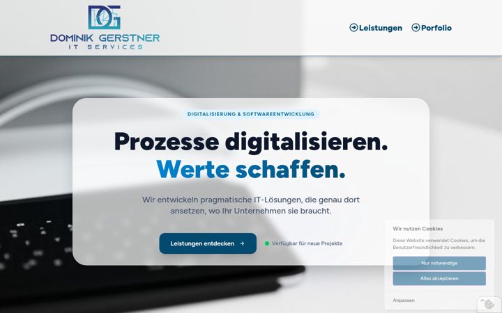 Ekrano kopija dg-services.de