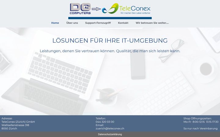 Screenshot of dg-shop.ch