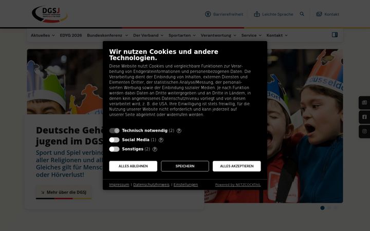 Screenshot of dg-sportjugend.de