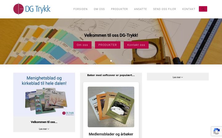 Ekrano kopija dg-trykk.no