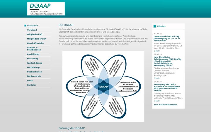 Screenshot of dgaap.de