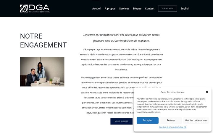 Screenshot of dgafinancement.com