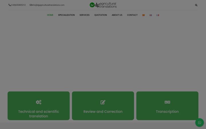Screenshot of dgagriculturaltranslations.com