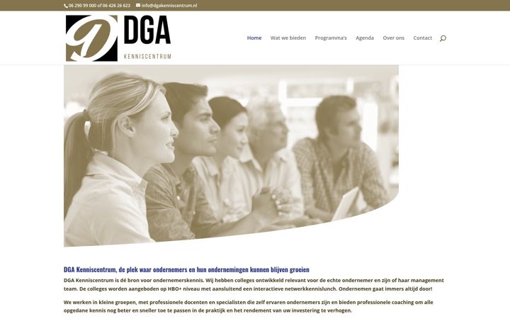 Screenshot of dgakenniscentrum.nl