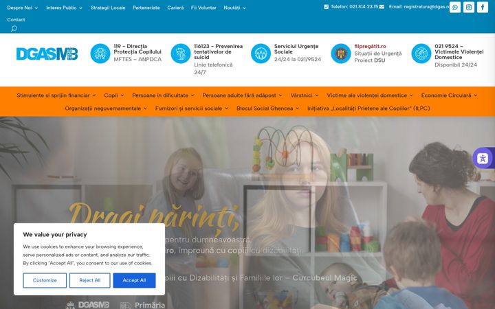 Screenshot of dgas.ro