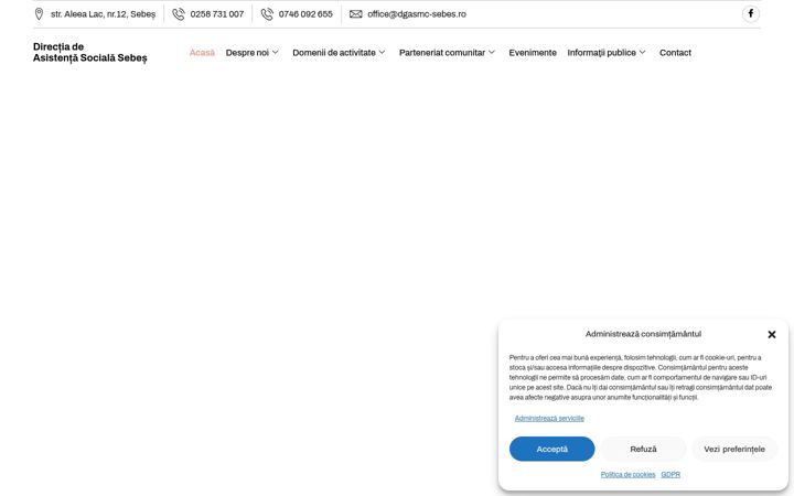 Skärmbild av dgasmc-sebes.ro