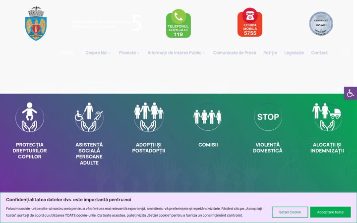 Screenshot of dgaspc5.ro
