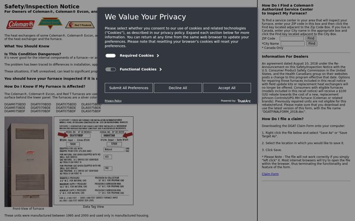 Screenshot of dgatprogram.com