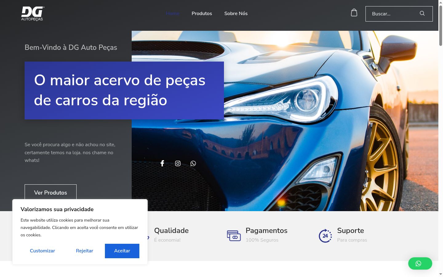 Captura de pantalla del banner de consentimiento mostrado antes de cualquier interacción