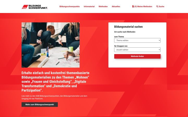 Screenshot of dgb-bildungsschwerpunkt.de
