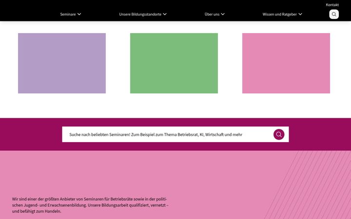 Screenshot of dgb-bildungswerk.de