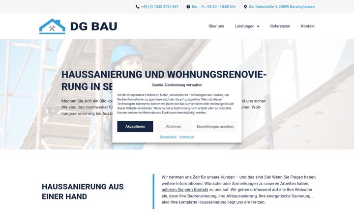 Ekrano kopija dgbau-online.de
