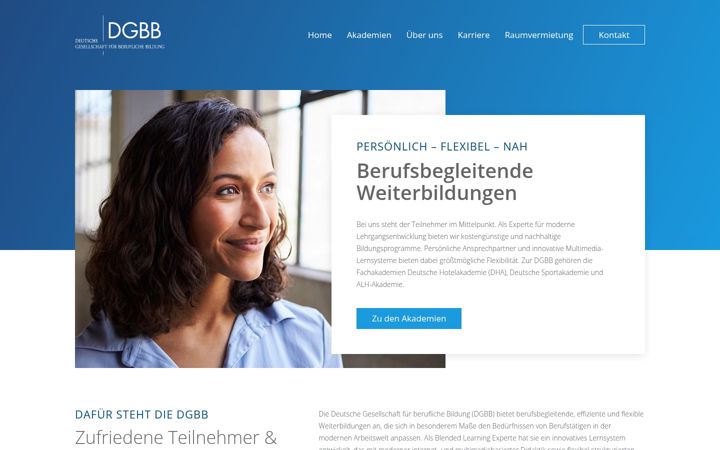 Screenshot of dgbb.de