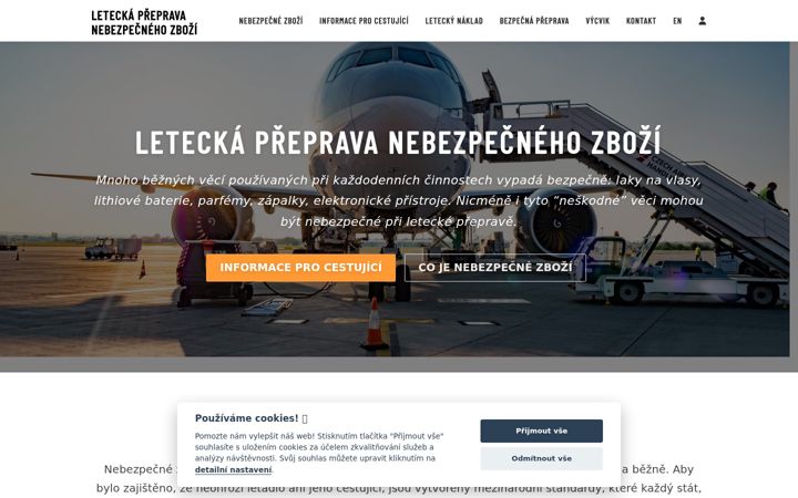 Snímek obrazovky dgbyair.cz