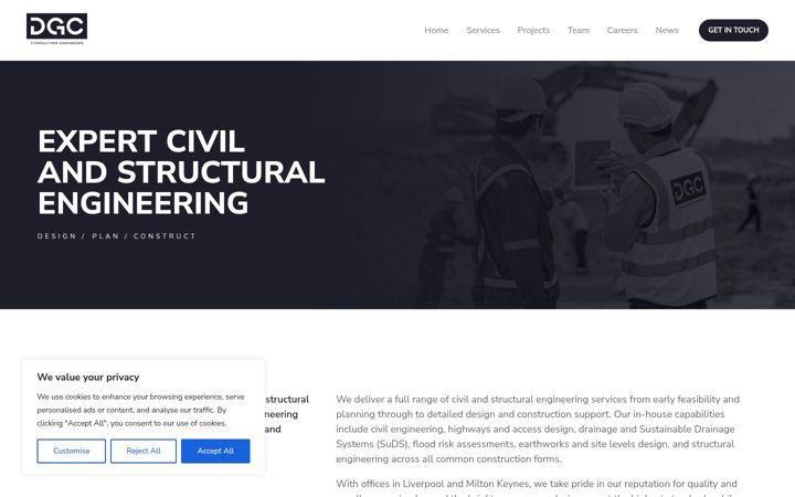 Képernyőkép: dgc-engineering.co.uk