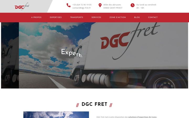 Captura de ecrã de dgc-fret.fr