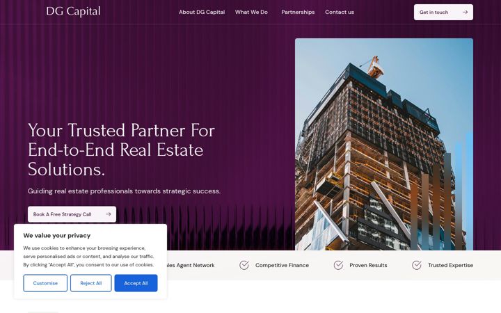 Screenshot of dgcapitalpartners.com